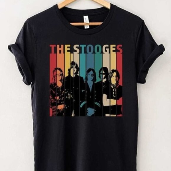 The Stooges Band Graphic T-Shirt Retro Rock Music Fan Gift Concert Streetwear 05 - Picture 1 of 5